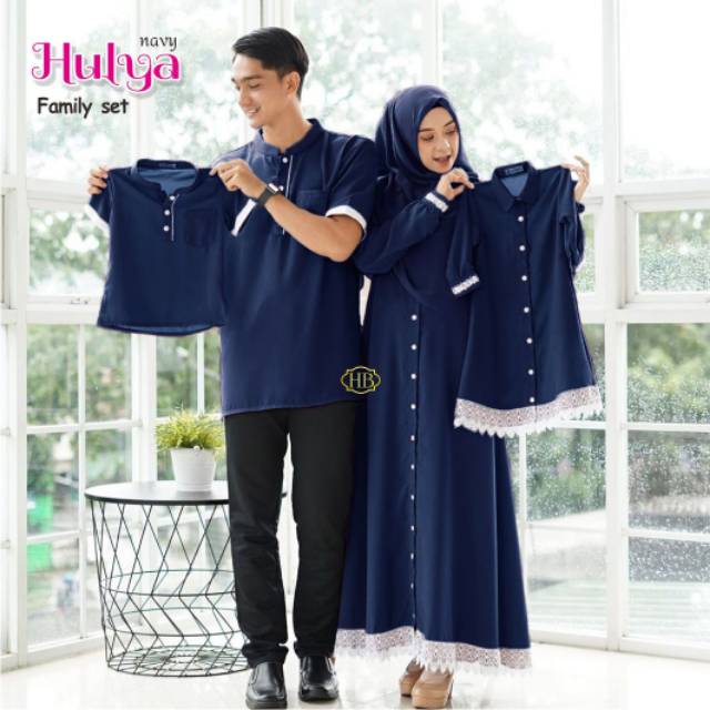 Baju set anak ayah bunda family full mostcrepe