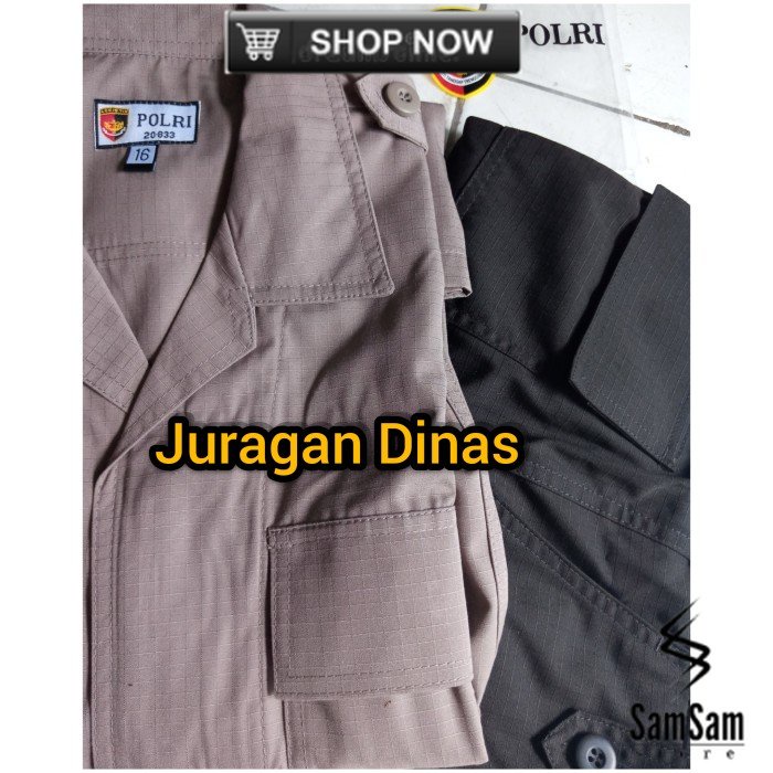 1 STEL BAJU CELANA PDL JATAH POLRI PDLT SERAGAM PDL SATPAM TERBARU