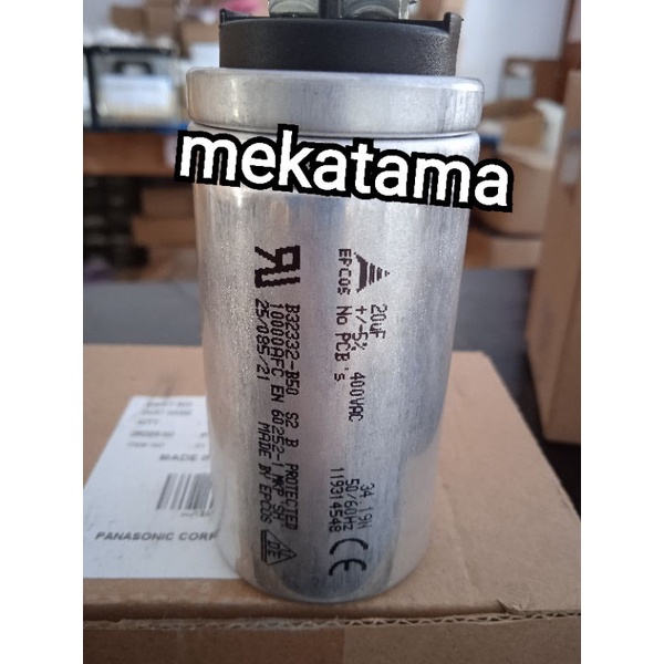 KAPASITOR AC PANASONIC 20UF TUNGGAL ORIGINAL