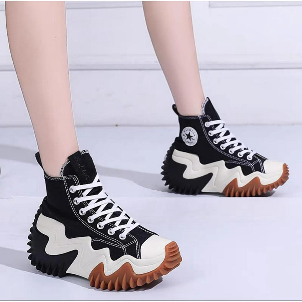 Sepatu Sneakers Tinngi Wanita Quintina Fashion AS182