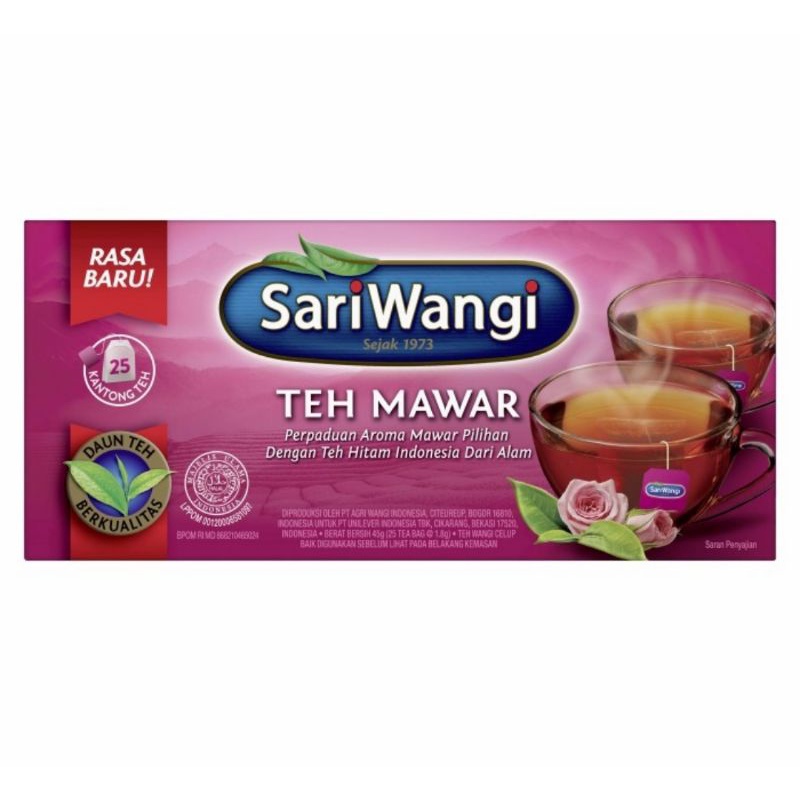 

Sariwangi Teh Celup Mawar isi 25 Pcs