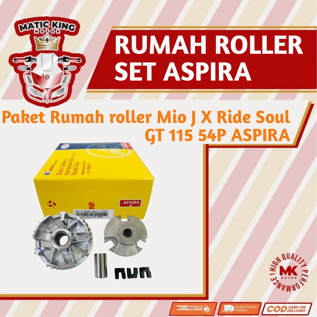 Bosh Rumah roller SET Yamaha Mio J X ride Soul GT 115 cc Aspira ASTRA OTOPARTS YH-E762B-MIJ-1100