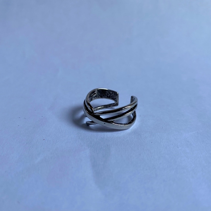 VINTAGE RETRO HIP HOP PUNK SILVER RING / CINCIN VINTAGE / CINCIN SILVER / AESTHETIC RING / CINCIN ESTETIK / CINCIN AESTHETIC / CINCIN PRIA / CINCIN WANITA / CINCIN PRIA WANITA