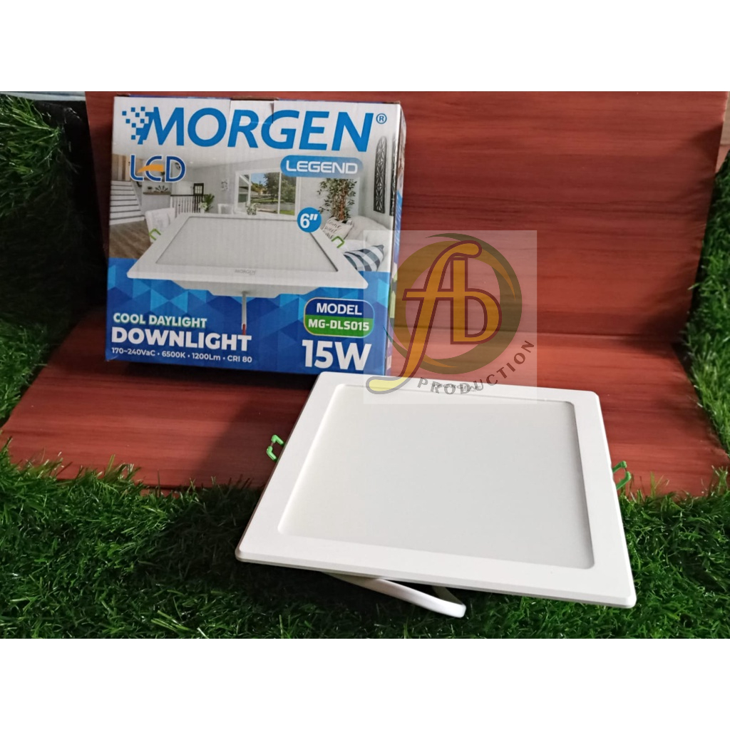 PRODUK ORIGINAL Lampu Downlight/ Led Panel/Downled MORGEN kotak/Square 15 watt Harga Ekonomis Berkua