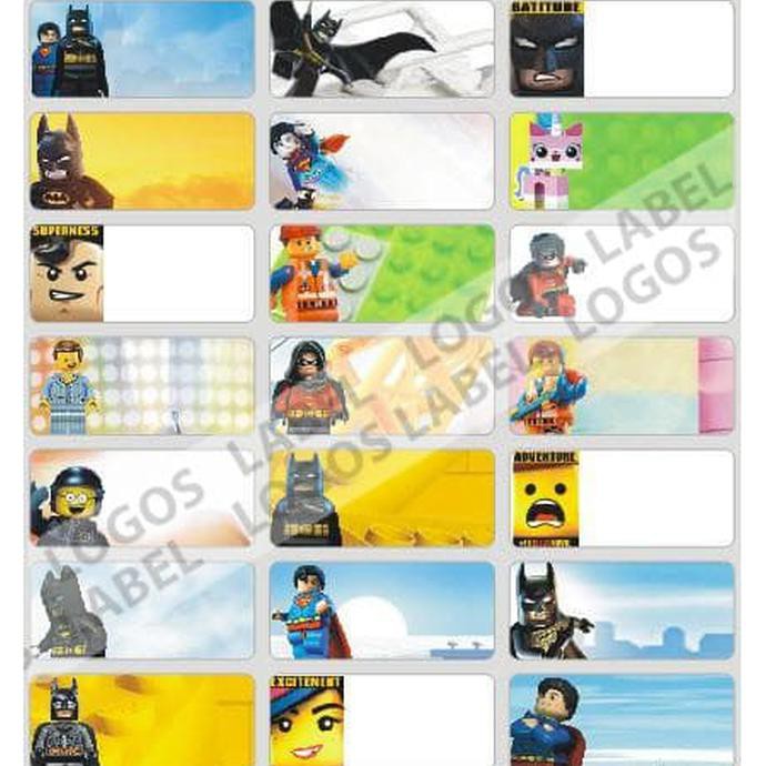 

Baru Lego Sticker Medium Name Label. Stiker Karakter Lego The Movie, Lucu N Original