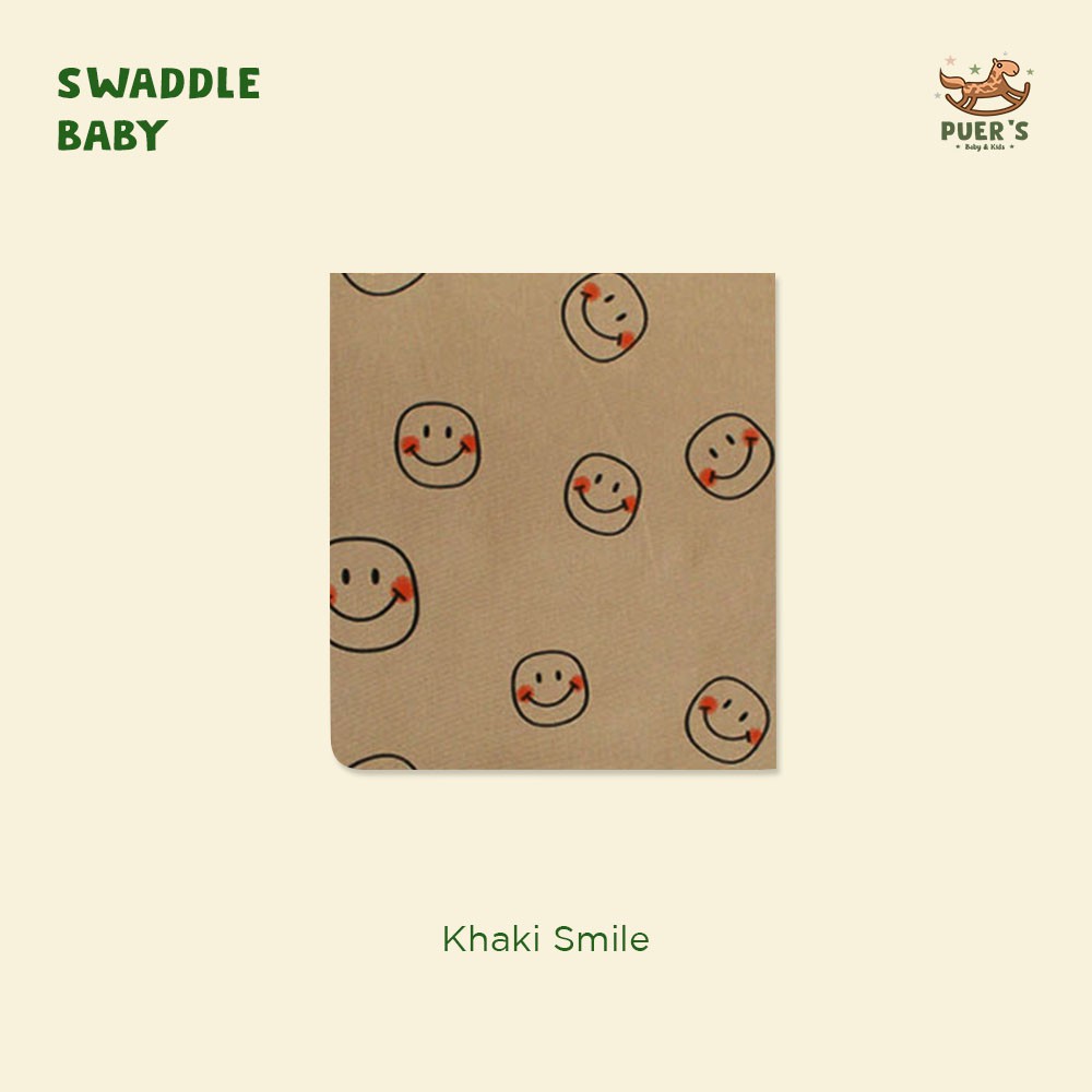 BEDONG BAYI (SWADDLE BABY) PUER'S KHAKI SMILE