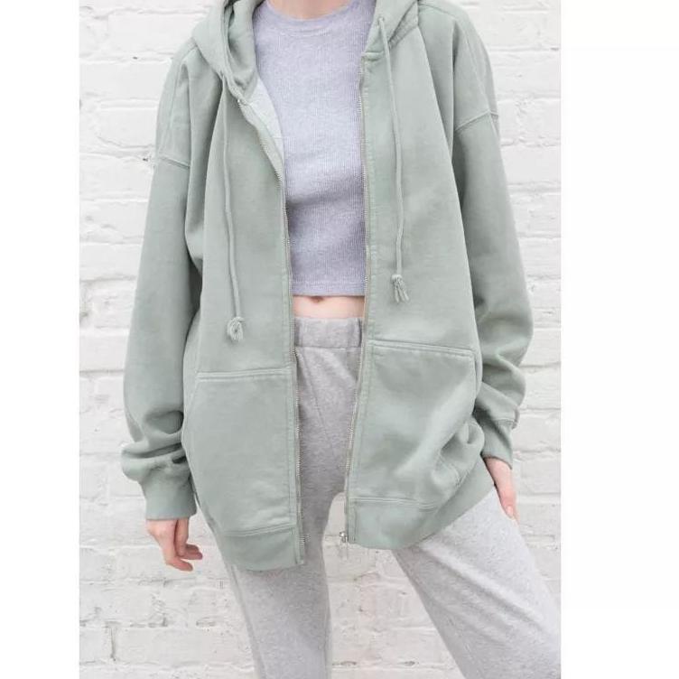 Modern.. OVERSIZE HOODIE POLOS SLETING ZIPER | JACKET SWEATER WANITA OVERSIZE