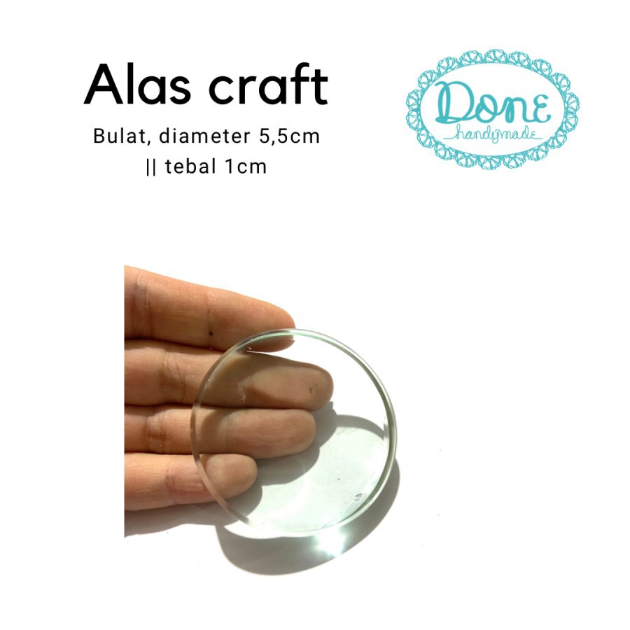 Kaca alas craft alas membuat clay alas mendekor bezel polymer clay