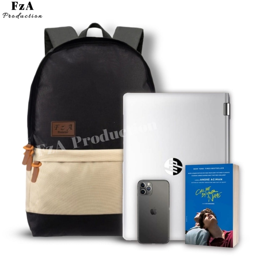 Tas Ransel Gendong Laptop Distro Tas Ransel Pria Wanita Tas Punggung Laptop Kerja Sekolah Tas Backpack Original - FzA CLT
