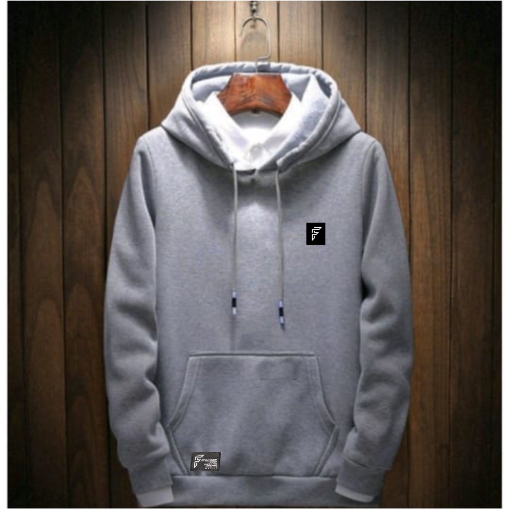 Sweater Hoodie Polos Pria Wanita Bahan Fleece Tebal Original Forward System