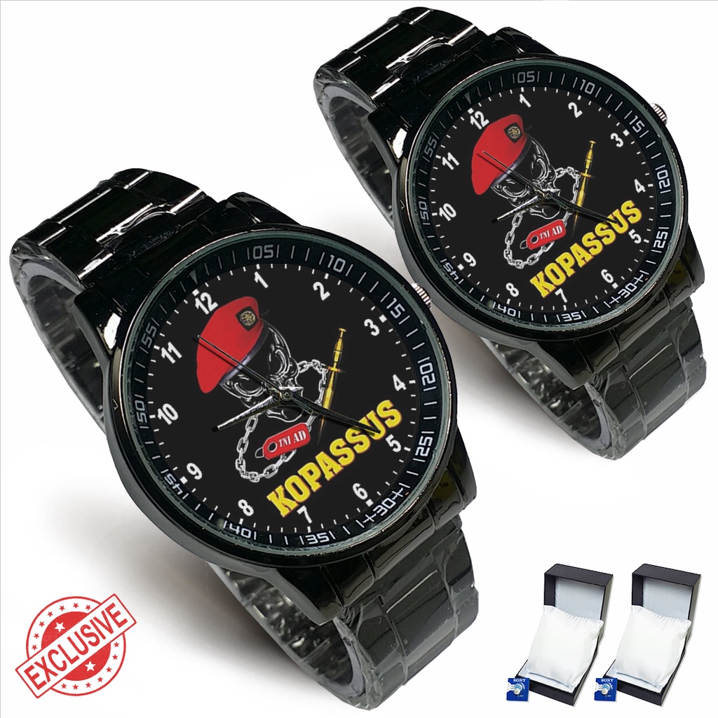 Jam Tangan Rantai Couple KOPASSUS (Awesome)