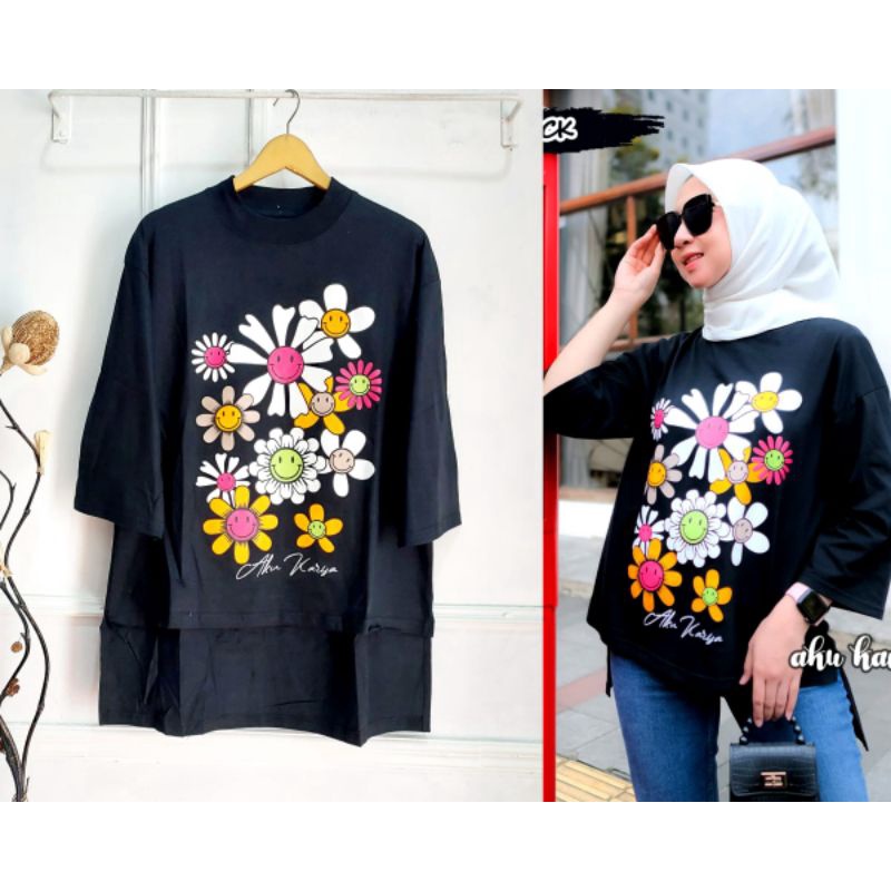 Aku Karissa Ori//Kaos oversize Aku Karissa//Atasan Wanita combed