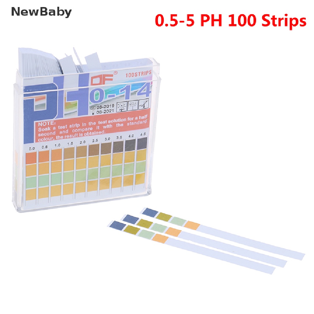 Strip Kertas Uji Kadar pH / Alkaline / Level 0-14 Untuk Bayi