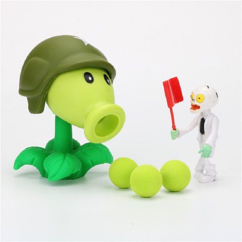 PVZ Plants vs Zombies Peashooter PVC Action Figure Model Toy Gifts Toys For Kids