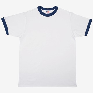 Download Kaos Polos White / Navy New States Apparel Premium Cotton ...