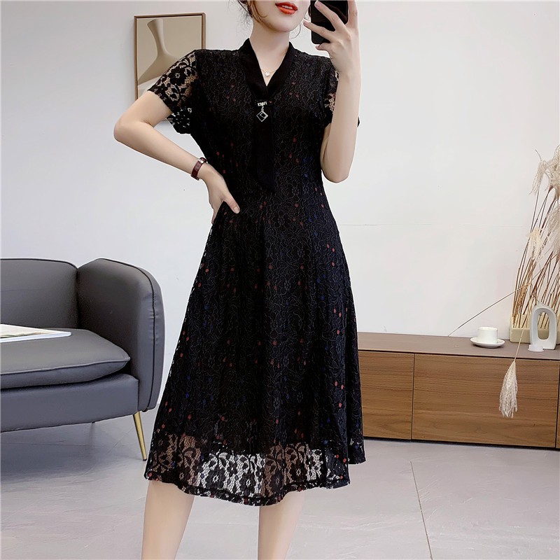 IDR-06 import korean black knit dress korea high quality japan casual wanita