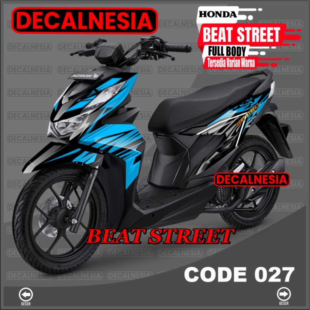 Decal Stiker Beat Street 2021 2022 2023 Full Body Sticker Motor Roadrace Racing Variasi Aksesori Mod