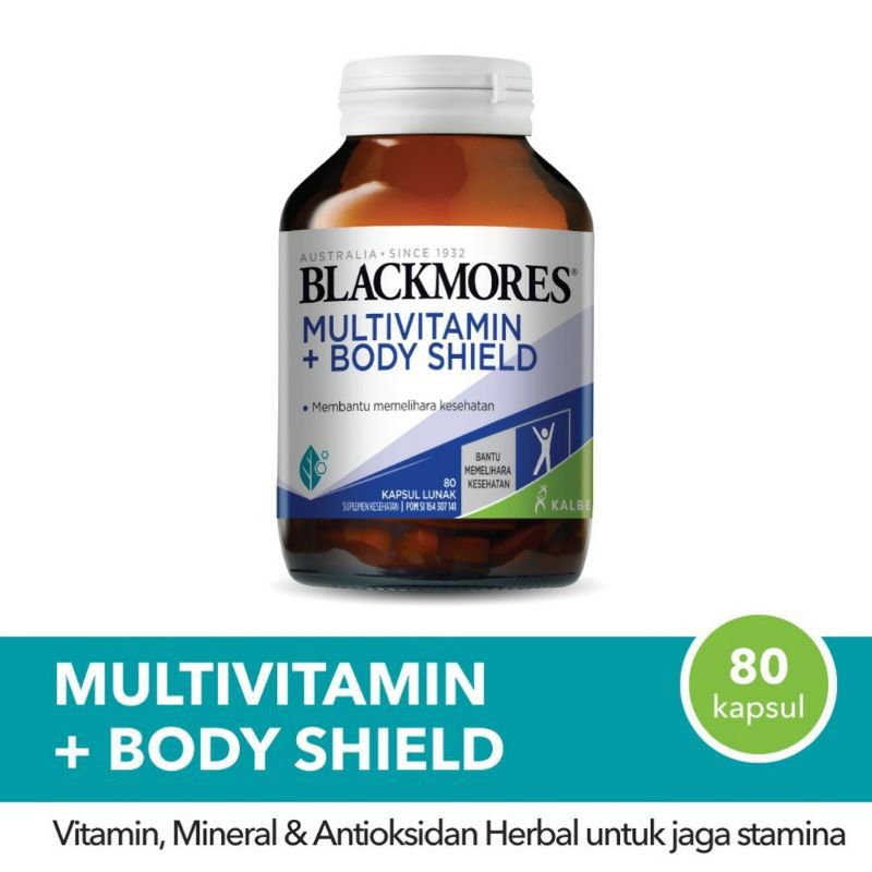 Blackmores Multivitamin + Body Shield isi 30/80