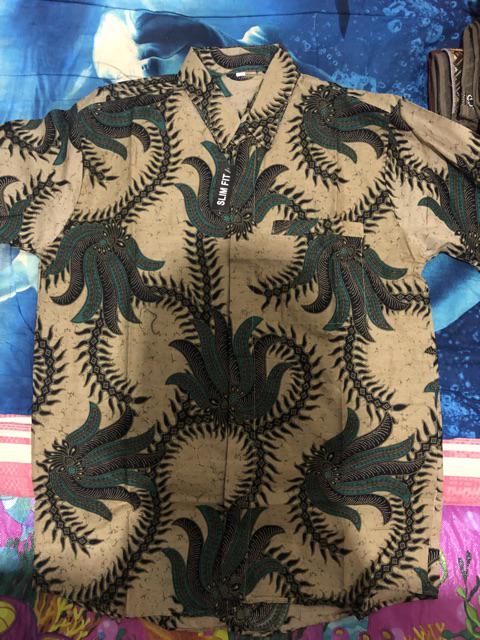 Baju Batik Pria Slimfit Big Size M L Xl Xxl Atasan Kemeja Batik Lengan Panjang Original