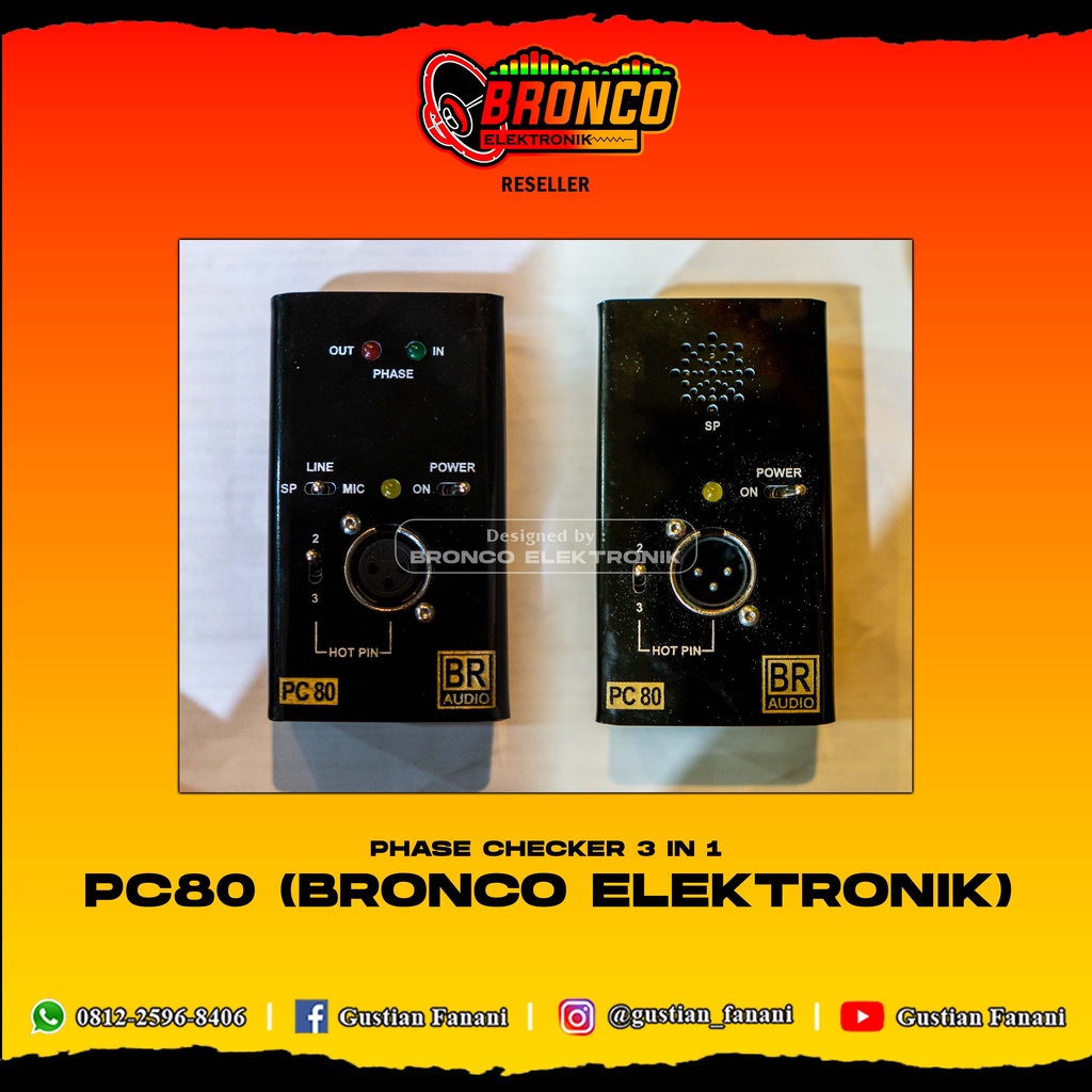 1 Set Phase Checker 3in1 PC80 (Bronco Elektronik Version)