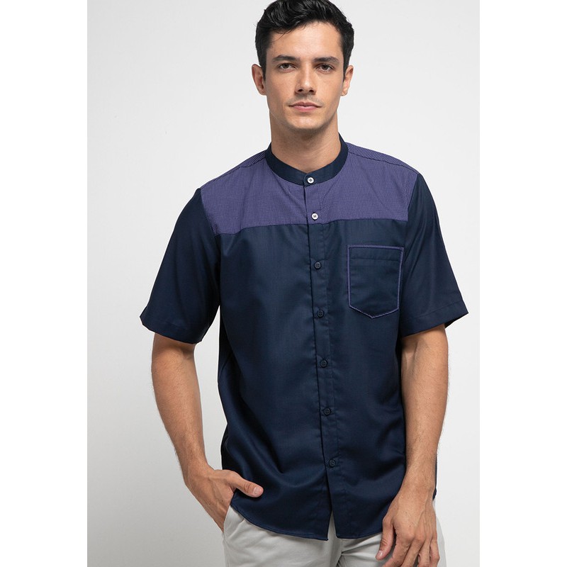 TWO-D by DHINI AMINARTI Koko Lengan Pendek Navy