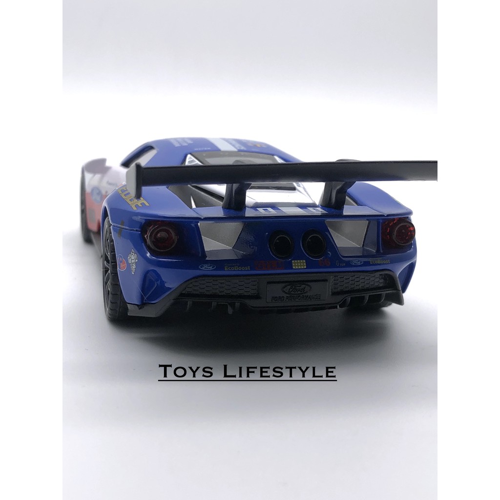 Mainan Mobil Diecast Ford GT V8 1:32 (Putih)