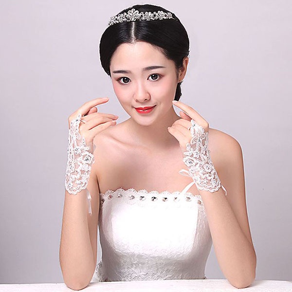 sarung tangan pengantin renda lace wedding gloves jha007(4i5)