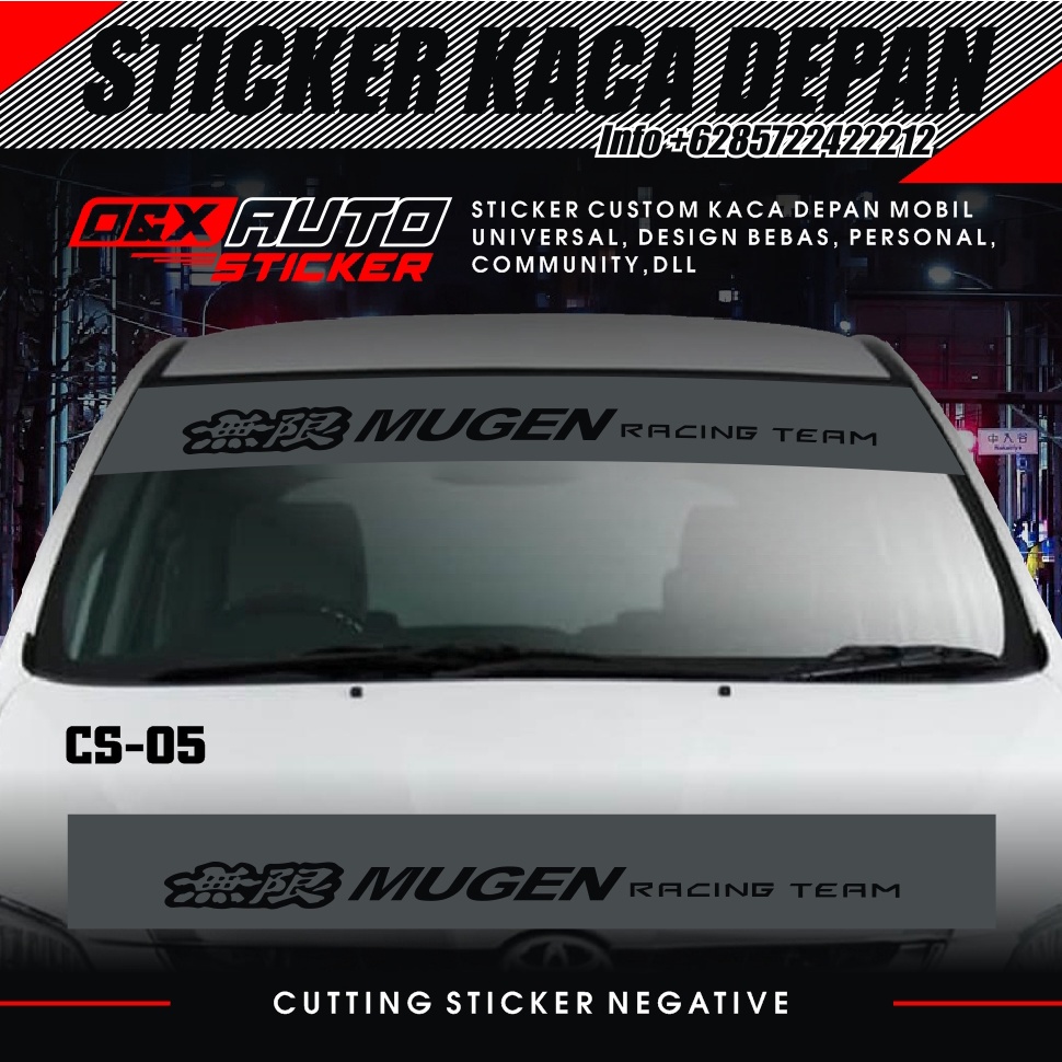 Sticker KACA DEPAN MOBIL STIKER UNIVERSAL (6)