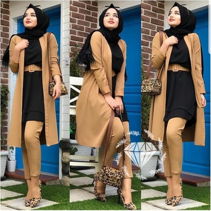 Baju Setelan Wanita Dewasa Remaja Stelan Celana Set Muslim Import Kekinian Murah ModelKorea Terbaru
