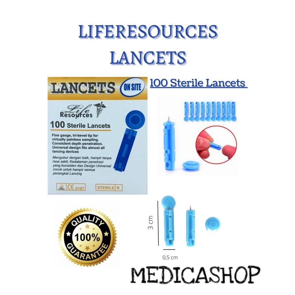 Blood Lancets / Jarum Bekam /jarum lancet 28 g resources