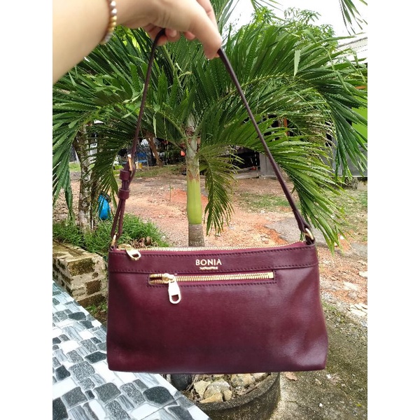(sale) tas wanita shoulder bag bonia second preloved seken (authentic)