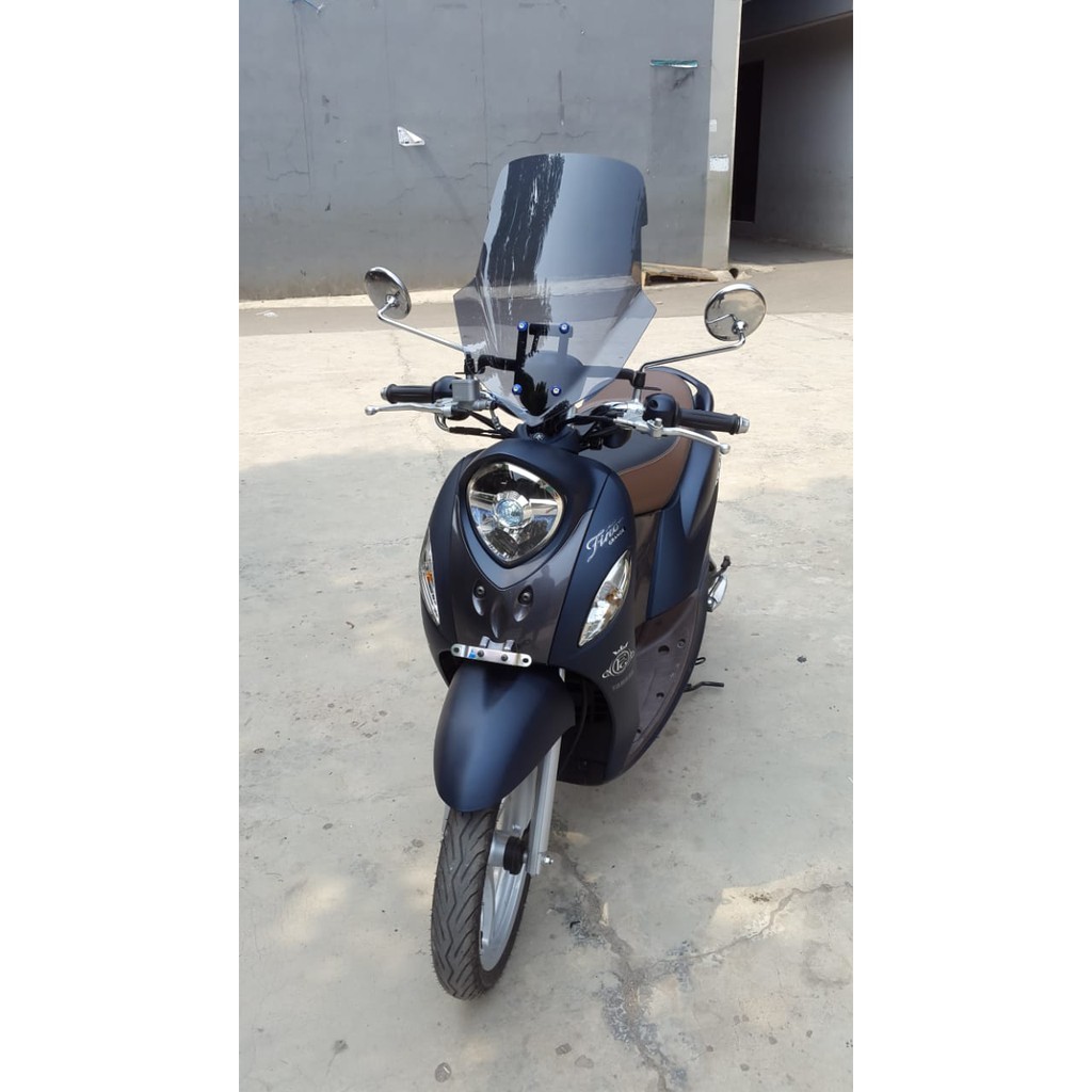 Visor Windshield Adventure Touring Yamaha Fino Honda Scoopy Semua Type Dan Tahun Shopee Indonesia