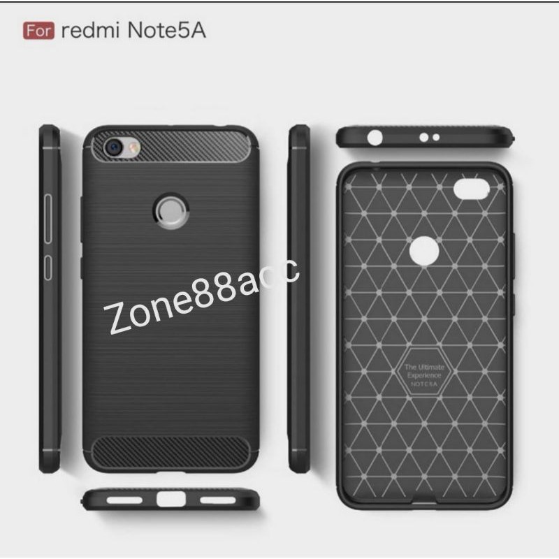 Redmi Note 5A Prime Silicon Case Softcase iPAKY Carbon Casing Cover TPU