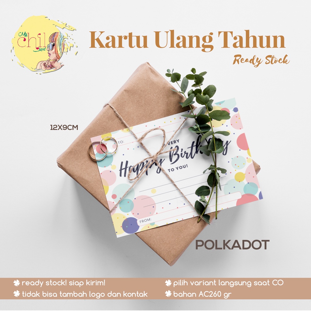 

Kartu Ulang Tahun /Greetings Card/Hampers Card/Kartu Hampers READY