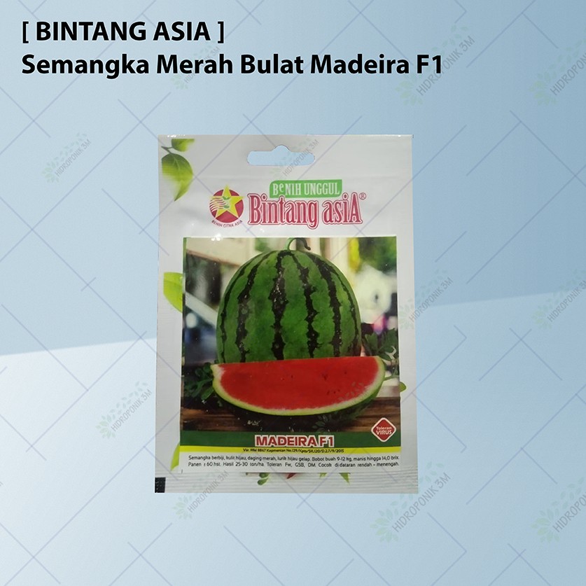 [BINTANG ASIA] Benih Semangka Merah Bulat Madeira F1 - PERSONAL PACK