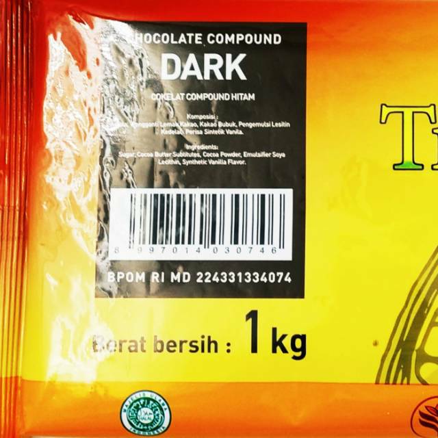 

ELMER Chocolate / Coklat Compound Dark Tropical 1 Kg