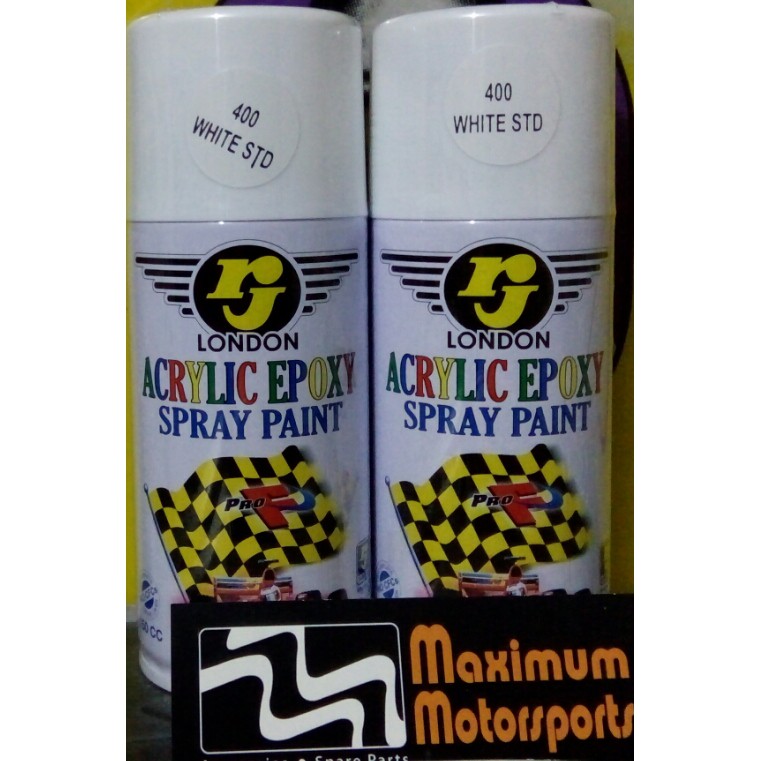 

RJ LONDON SPRAY PAINT-WHITE STANDAR(150cc)EXCELLENT GLOSS/High Quality