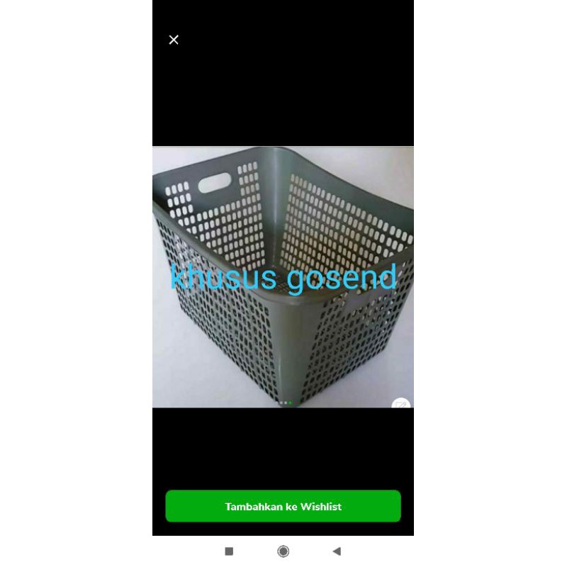 Keranjang Baju/Keranjang Laundry/Keranjang Pajero Hijau