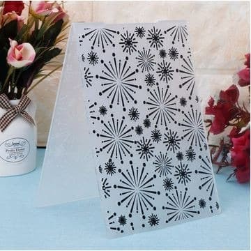 Snowflakes Plastic Embossing Folder #03