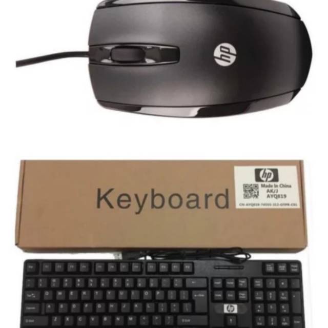 Paket Keyboard dan Mouse HP USB