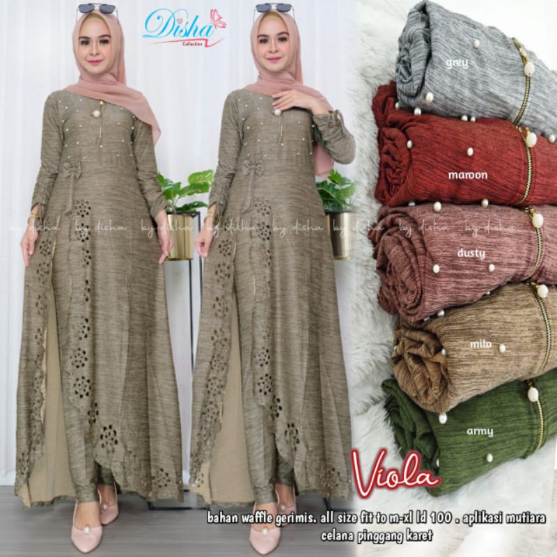 gamis wafle ld100 VIOLA