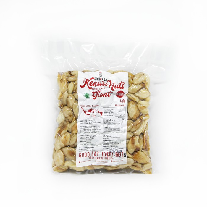 

Timurasa Giant Kenari Nuts (Roasted) / Kacang Kenari Pangggang - 250 g