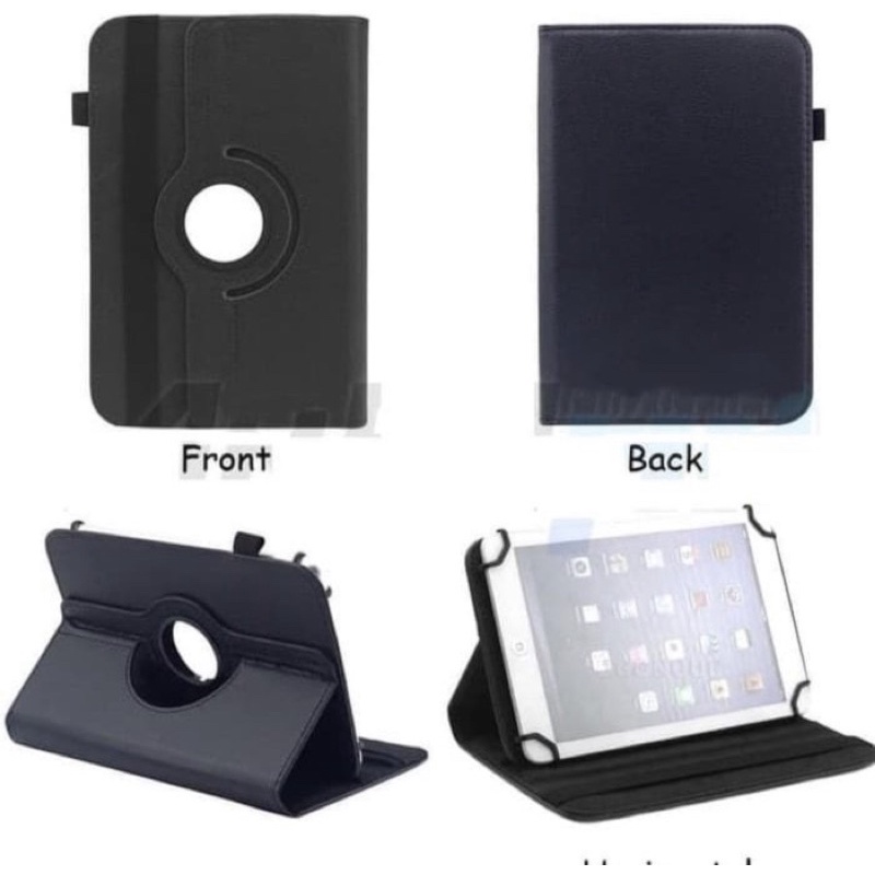 Olike Edu Tab Tablet E3 10 Inch Rotary Leather Flip Book Cover Case Casing Sarung Kesing Flipcover