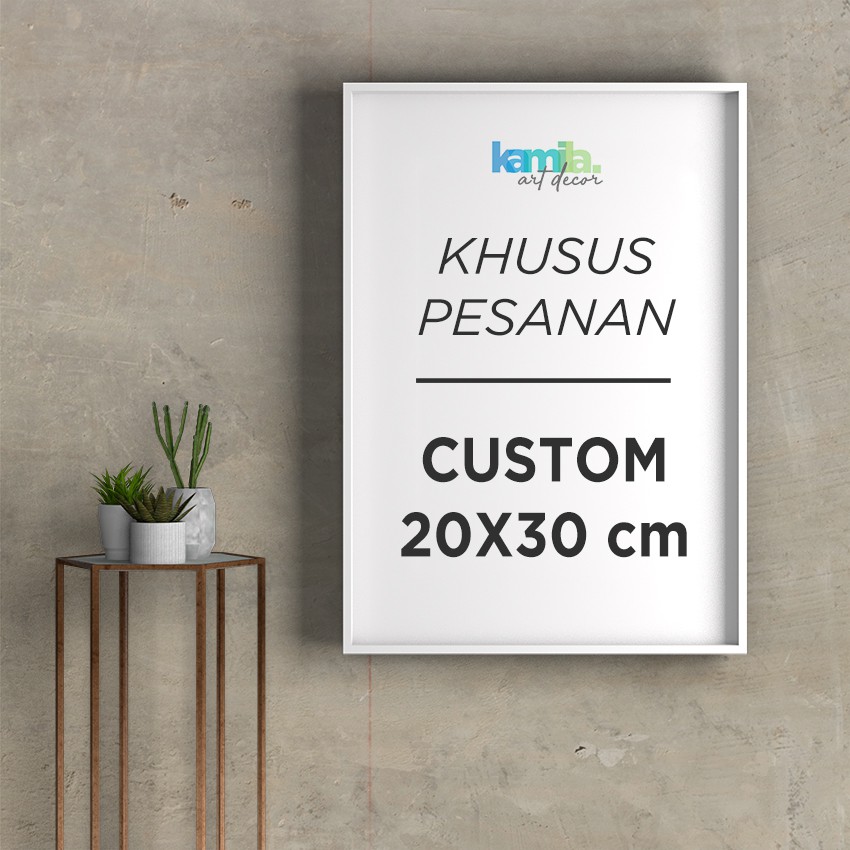 Kamila Home Decor Hiasan Dinding Dekorasi Rumah Poster Kayu Custom Ukuran 20x30cm Project15