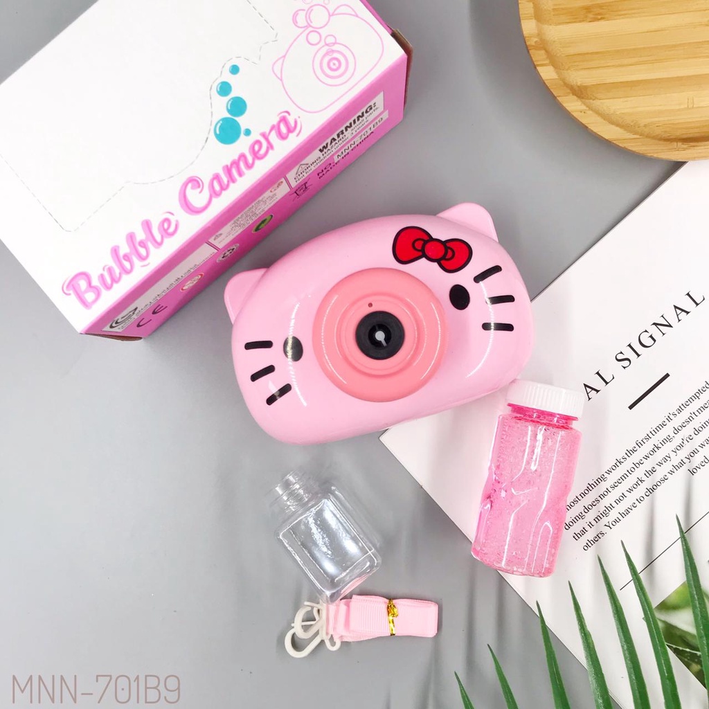 MAINAN ANAK BUBBLE CAMERA KAMERA GELEMBUNG SABUN KARAKTER SPIDERMAN HELLO KITTY DORAEMON TIGER-HELOKITTY Kamera