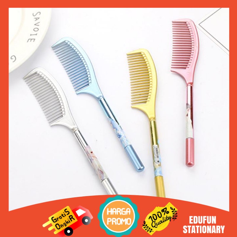 

Pena Unik Lucu Model Sisir Rambut / Pulpen Hair Comb