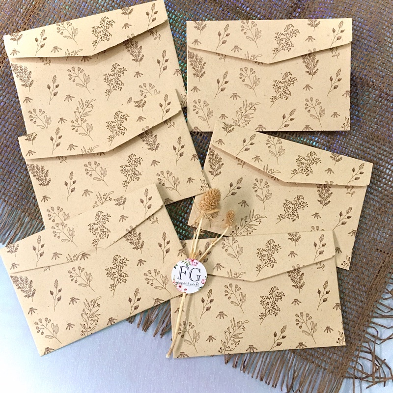 

Amplop Uang 6pcs Fern Leaf / Money Envelope by fgpaper