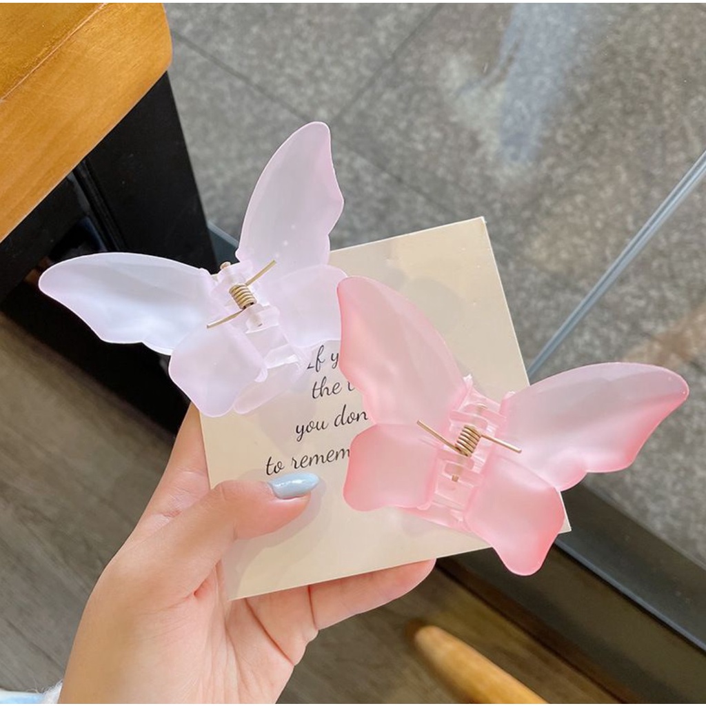 Jedai Korea KUPU BUTTERFLY Premium Jepitan Jepit Rambut Klip Aksesoris Cewek Hair Pin Clip Claw Wanita Cewek