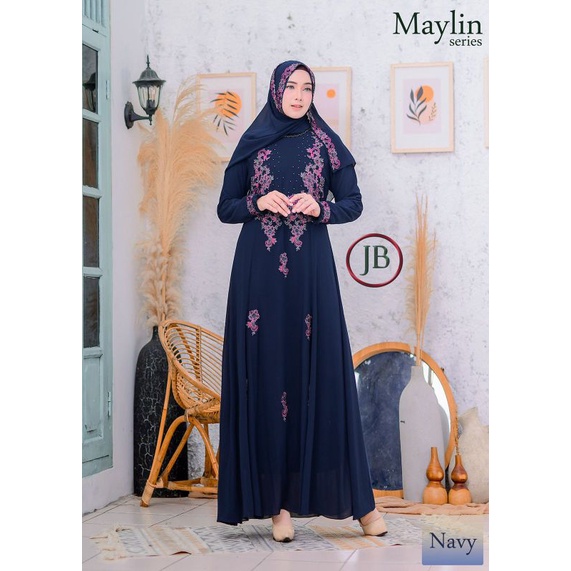 FASHION MUSLIM//GAMIS SYAR'I//MAYLIN SERIES ALL NEW//KODE JB