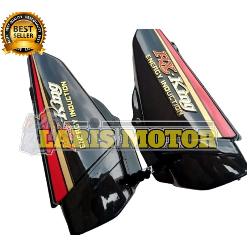 COVER TEPONG TUTUP AKI RX KING 92 SET STIKER DAN EMBLEM RX KING MERAH